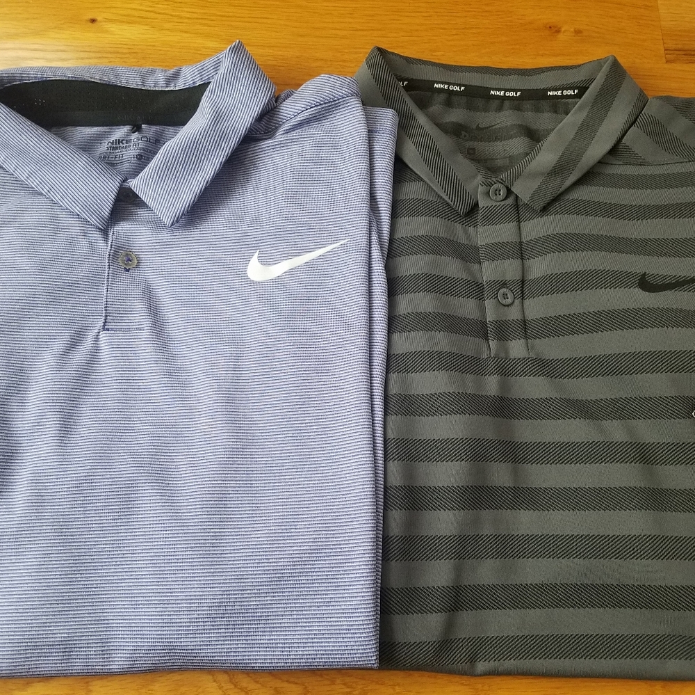 2 Nike Golf Polo shirts XL Men's